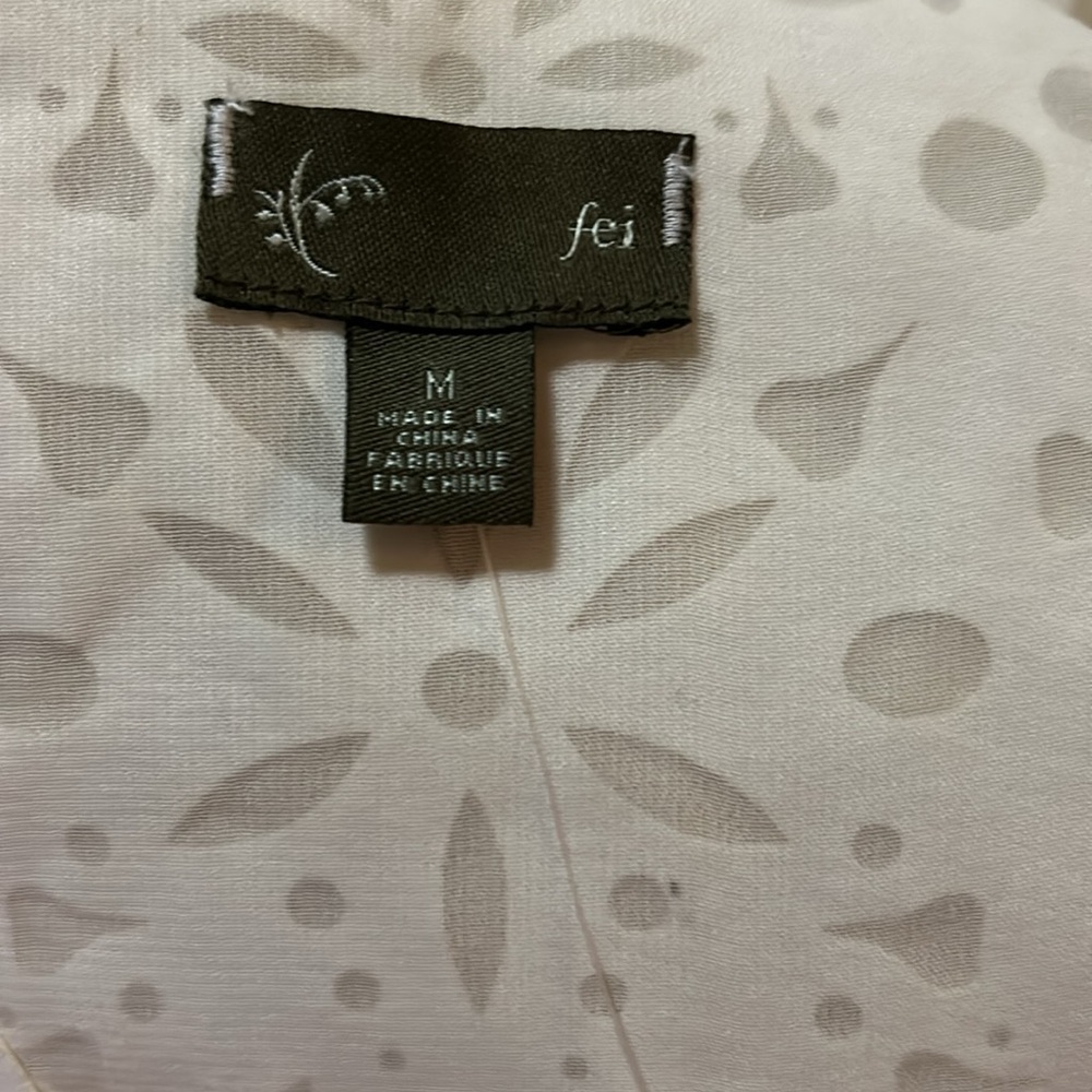Anthropologie Fei Laser Cut White Tank NWT - Picture 8 of 11